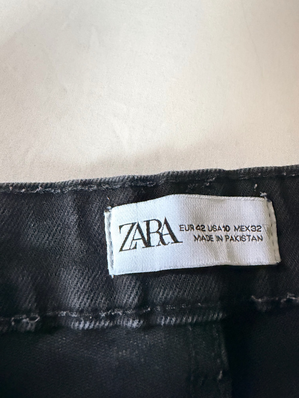 Zara Black womens Denim Jeans size 10
